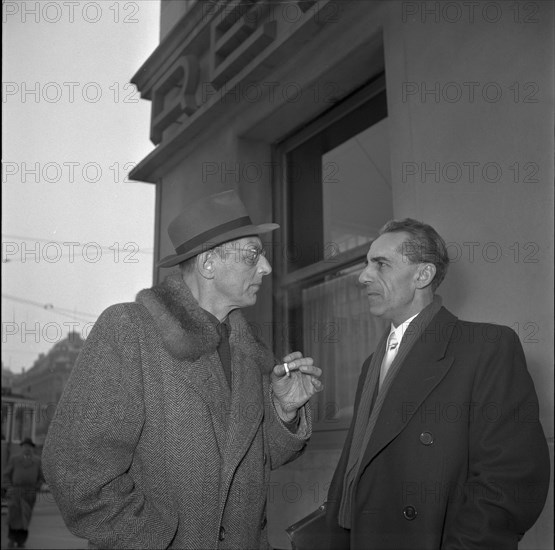 Karl Orff visiting Switzerland, 1951.