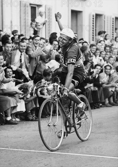 Stausee-Rundfahrt 1952: Winner Carlo Lafranchi.