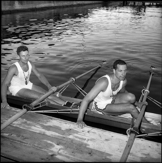 Olympic Games Rome 1960: The double two Larcher-Hürlimann.