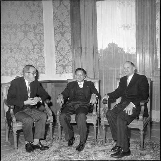 Reception of the Philippine ambassador by the federal council, around 1959.