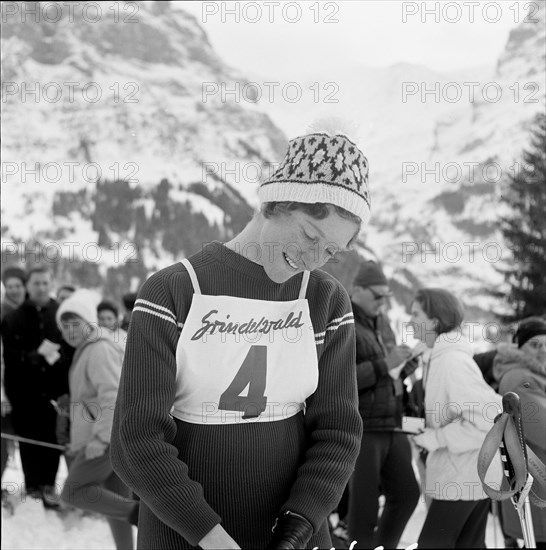 Skier Liselotte Michel, around 1958.