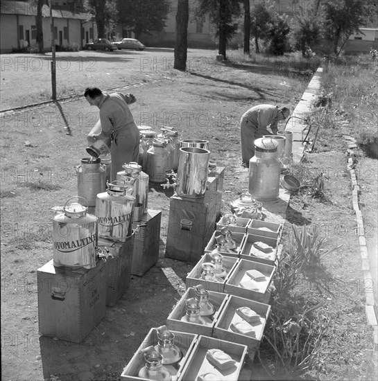 Rome 1960: Ovomaltine preparation.