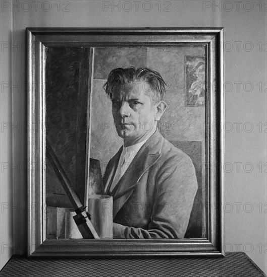 Self-portrait of Albin Schweri, 1945