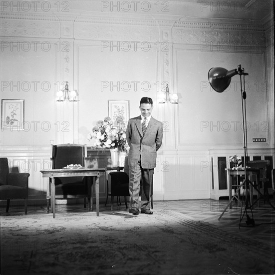 King Hussein of Jordan on his 24th birthday, 1959.