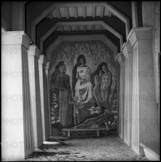 relief mosaic, Pax-Mal on the Walenstadtberg.