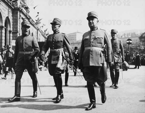 General Henri Guisan; Opening of the Swiss national exhibition 1939.