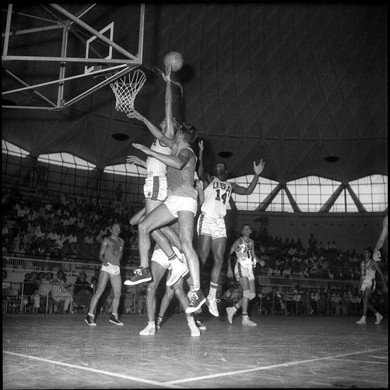 Olympic Games Rome 1960: Olympic champion USA vs Yugoslavia.