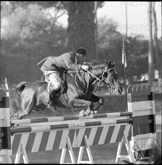 Olympic Games Rome 1960: Anton Bühler and Gay Spark.