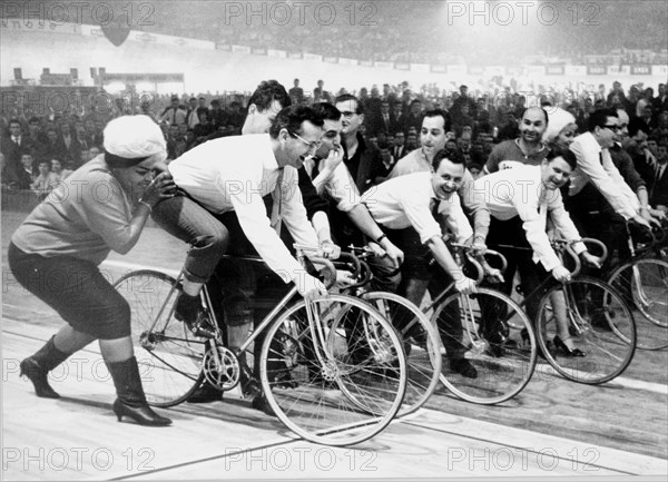 Hazy Osterwald Sextett at the Zurich six day race 1961.