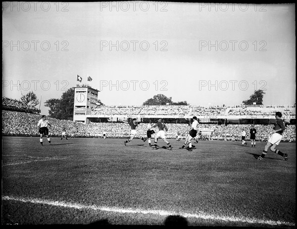 Football WC in Switzerland 1954: Switzerland - England.