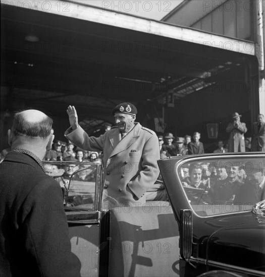 Field Marshal Montgomery in Zurich, 1949.