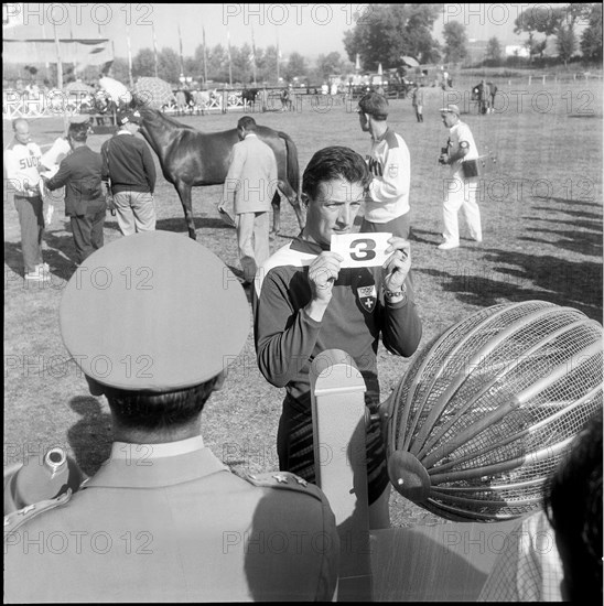 Olympic Games Rome 1960: The Modern Pentathlete Erhard Minder.