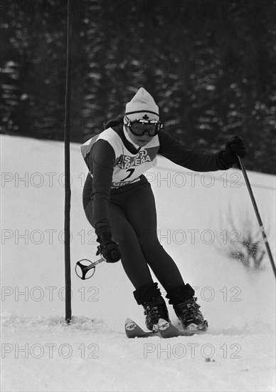 Betsy Clifford, Alpine World Ski Championships, Val Gardena 1970.