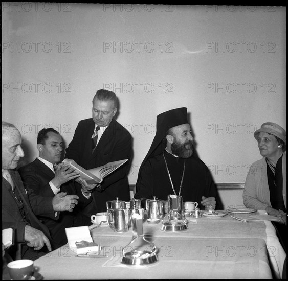 Archbishop Makarios in Zurich, 1959.