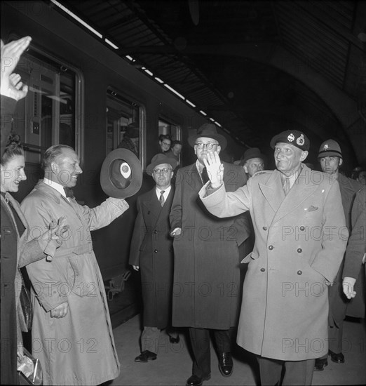 Field Marshal Montgomery in Zurich, 1949.