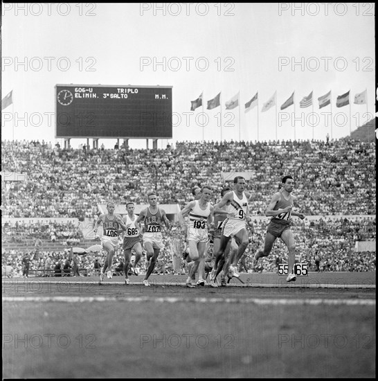 Rome 1960: 1500m; champion Elliott nr. 9.