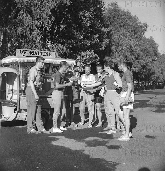 Rome 1960: Ovomaltine stand.