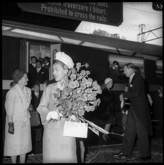 State visit of Queen Sirikit of Thailand, Bern 1960 .