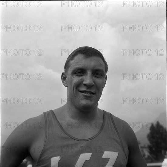 Shotputter Bruno Graf around 1960.