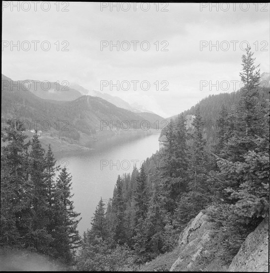 Marmorera dam around 1955.