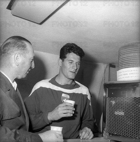 Rome 1960: Fritz Vogelsang with Ovomaltine.