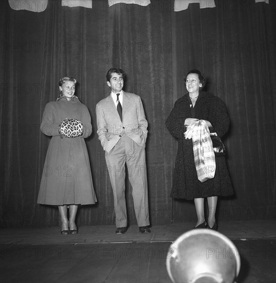 Dany Robin and Daniel Gélin in Lausanne, 1951.