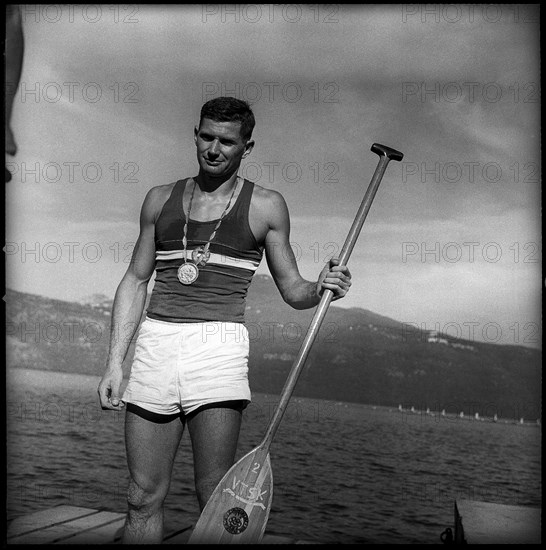 Olympic Games Rome 1960: Olympic champion János Parti.