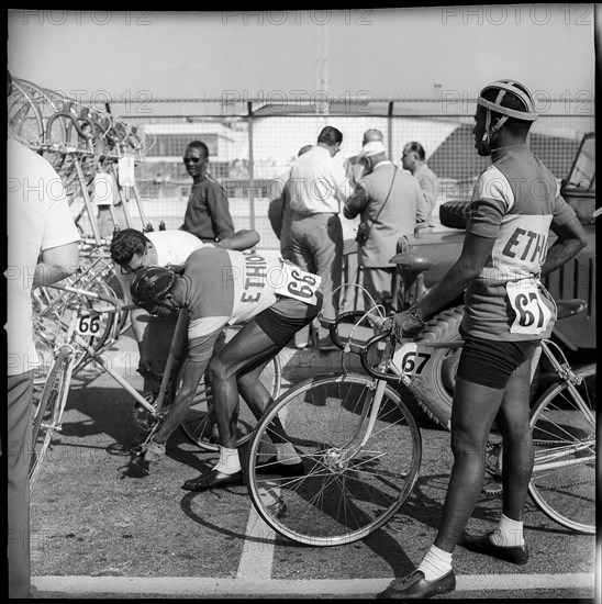 Olympic Games Rome 1960: Team time trial; team Ethiopia.