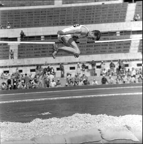 Olympic Games Rome 1960: High jumper René Maurer.