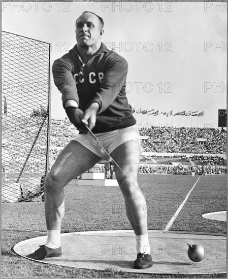 Olympic Games Rome 1960: Olympic champion Wassili Rudenkow .