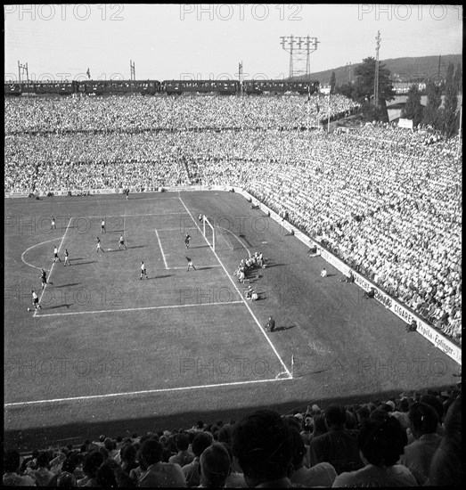 Football WC in Switzerland 1954: Qualifying round match Germany - Hungary.