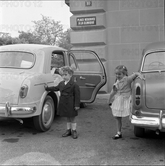 Eugene and Victoria Chaplin, 1957.