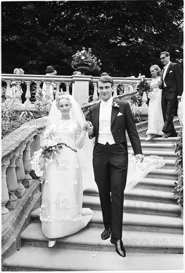 Wedding of Count Jan Bernadotte and Anna Skarne, 1967.