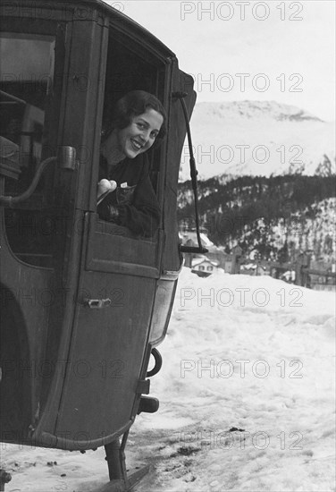 Princess Alexandra from Geece in St. Moritz.