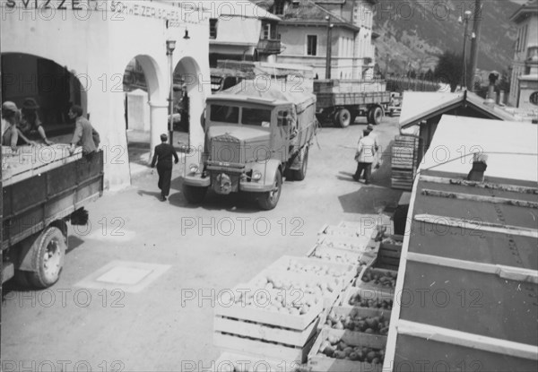 Import of fruits from South Tirol into Switzerland; 1945.