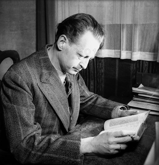 Compositor Walter Geiser, 1947.