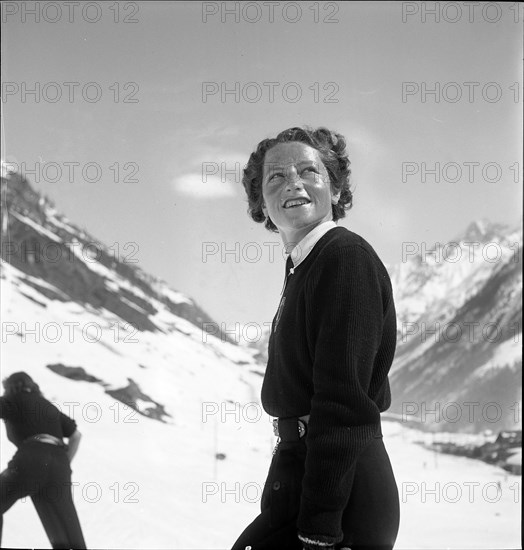 Lina Mittner-Simmen, around 1946 .