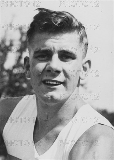 Atlete René Künzli ca. 1955.