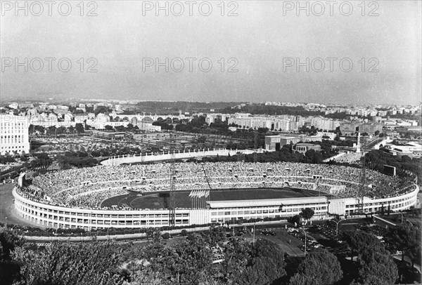 Rome 1960: Opening ceremony at the Olympic stadium.