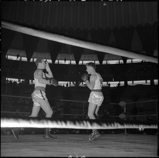 Olympic Games Rome 1960: Hans Büchi vs Roy Addison.