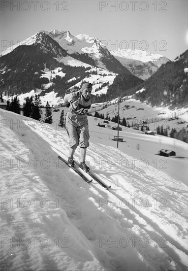 Melchior Nold, Swiss cross-country skier, 1947.