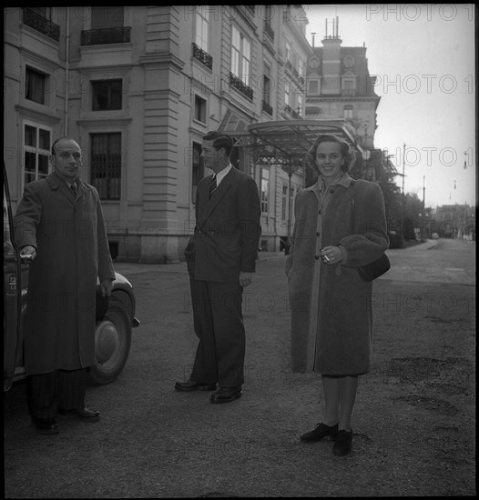 King Michael of Romania and Anne of Bourbon-Parma in Ouchy, 1947.