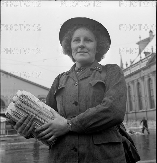 Women during World War 2. postwoman. 1940