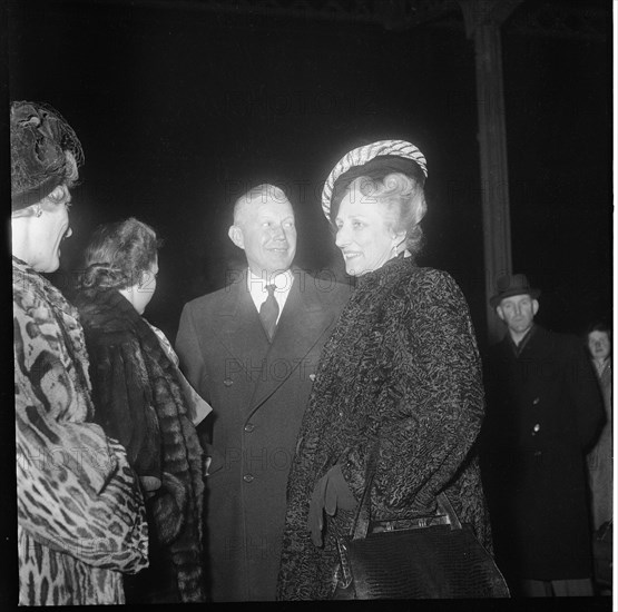 Ragnhild, Skylstad und Märtha of Norway in Berne, 1949.