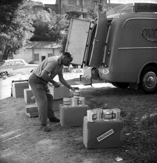 Rome 1960: Ovomaltine preparation .