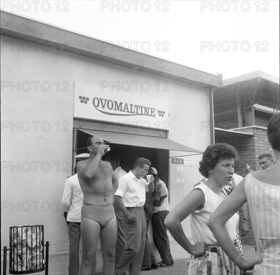 Rome 1960: Swimmers with Ovomaltine.