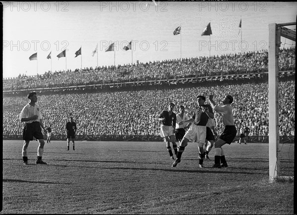 Football WC in Switzerland 1954: Switzerland - England.