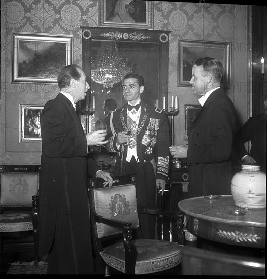 Enrico Celio, Shah Reza Pahlavi, Max Petitpierre, Berne 1948.