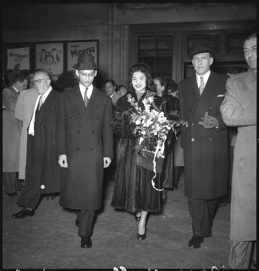 Bhumibol and Sirikit are leaving Switzerland, 1951 .