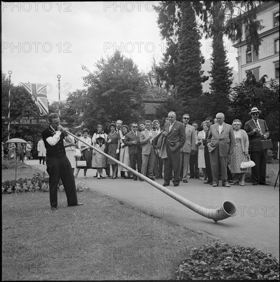 Ted Heath in Switzerland, 1960.